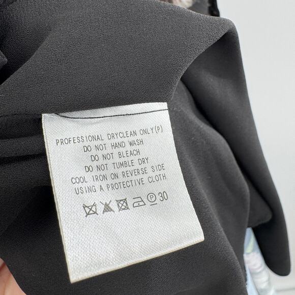 Fame And Partners Women's Black Purple Floral Print Maxi Blouson‎ Dress Size 4 - Picture 10 of 10